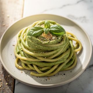 Vegan Pasta Recipes: Avocado Pesto Pasta