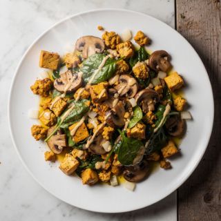 Savory Tofu and Mushroom Skillet