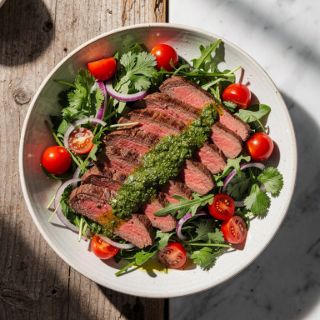 Chimichurri Flank Steak Salad