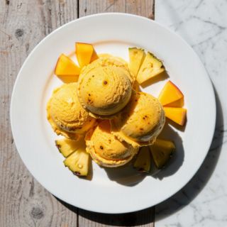 Dairy-Free Mango Pineapple Ice Cream