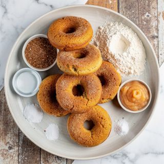 Healthier Baked Cinnamon Sugar Donuts