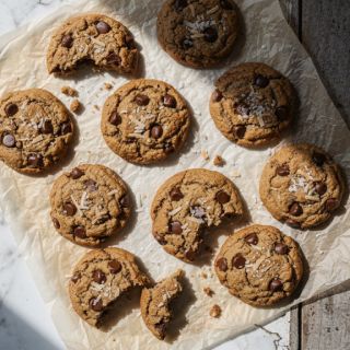 Tahini Chocolate Chip Cookies