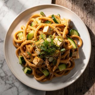 Easy Peanut Udon Noodles