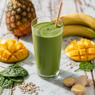 Gut Healing Tropical Green Smoothie