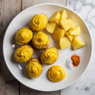 Deviled Eggs (made from potatoes!)