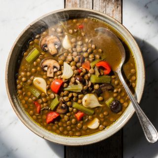Easy Iron Rich Lentil Soup (plant-based!)