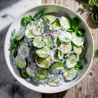 Creamy Cucumber Salad