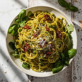 Spaghetti Squash Salad with Pesto