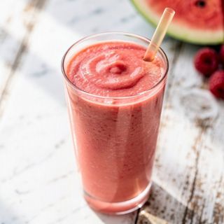 Creamy Watermelon Smoothie with Greek Yogurt