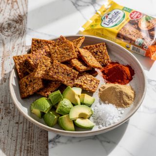 BBQ Baked Tempeh Chips