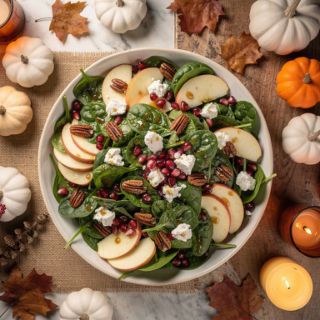 Fall Harvest Spinach Salad